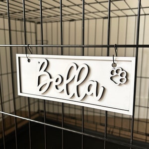 Picture of Personalized Dog Name Plate, Kennel Name Sign, Dog Crate Name Plaque ...