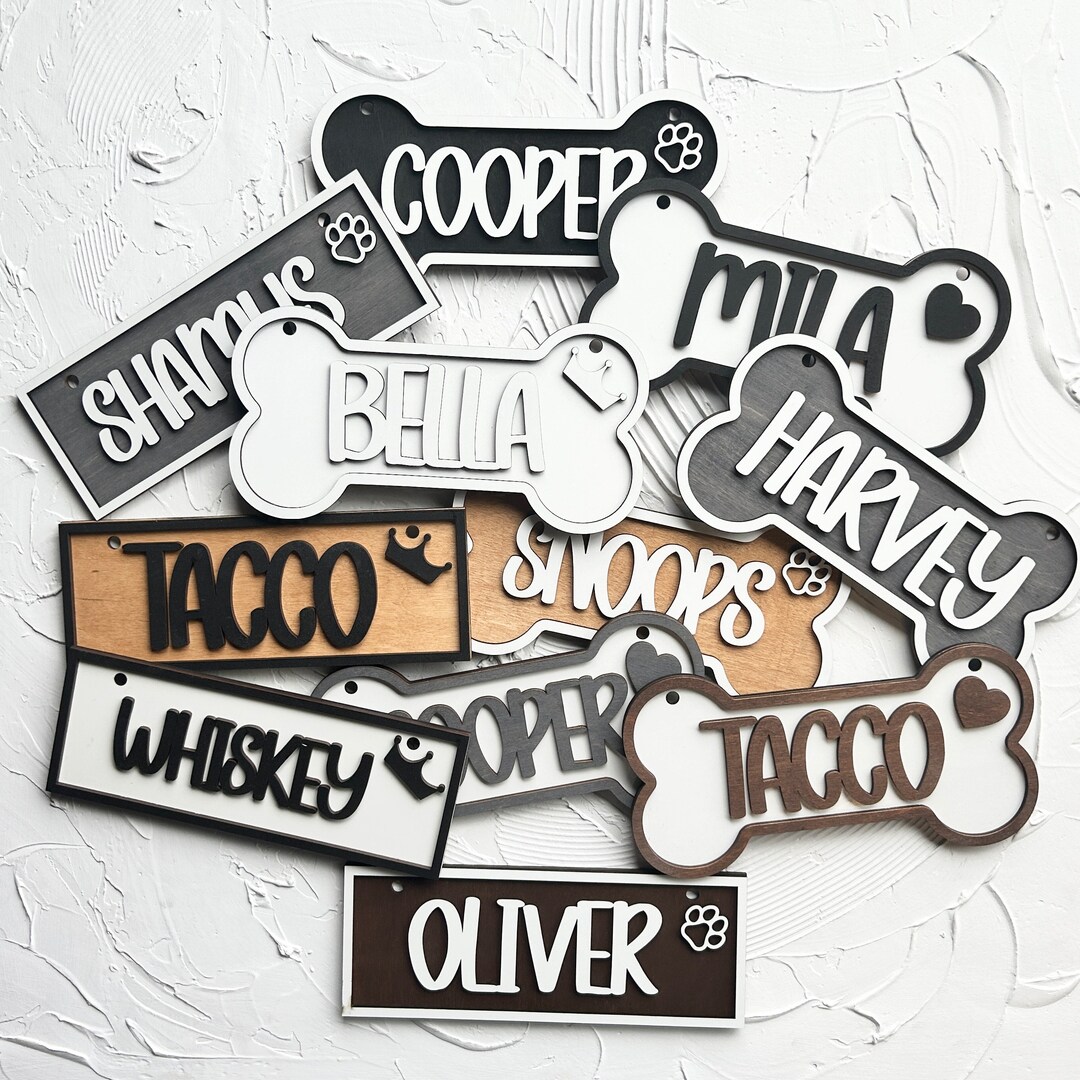 Personalized Crate Name Sign, Kennel Name Plate, Dog Crate Name Plate