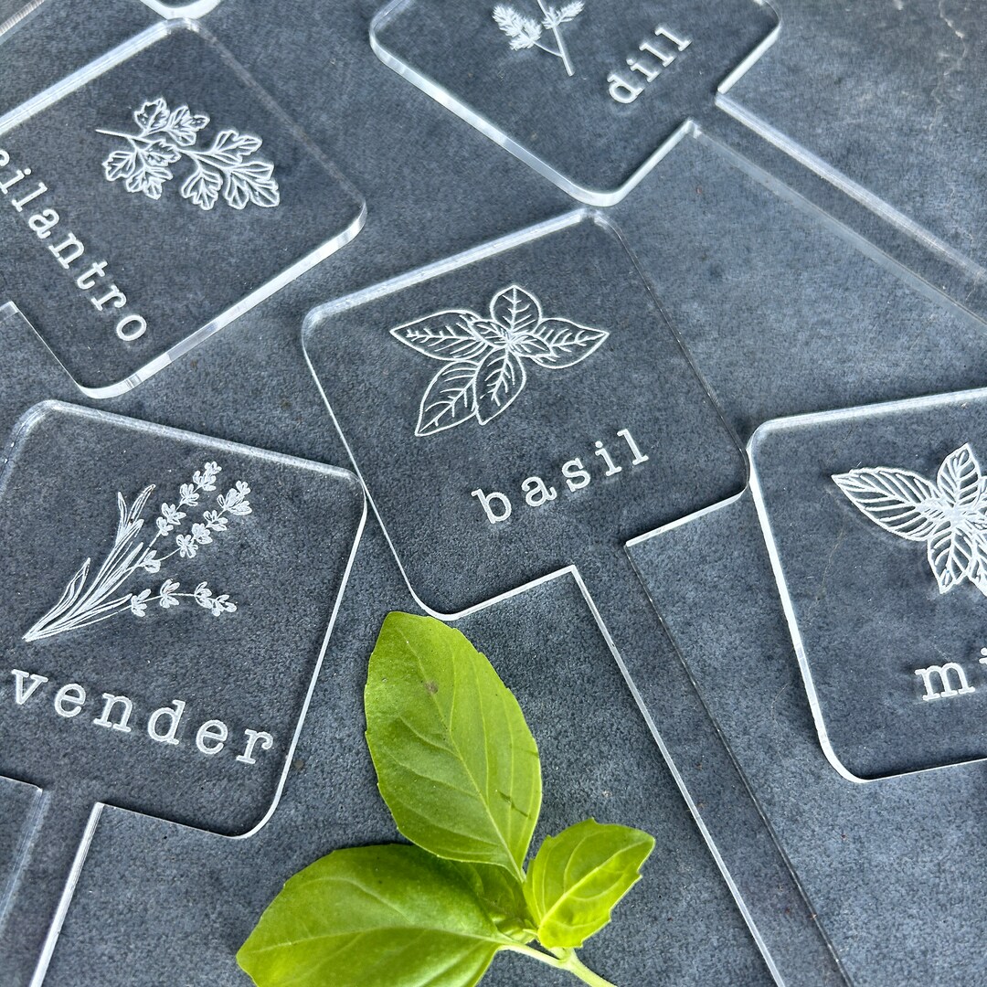 Herb Garden Stakes Herb Plant Markers Herb Garden Labels Etsy