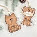 Personalized Pet Ornament With Name, Custom Dog Christmas Ornament