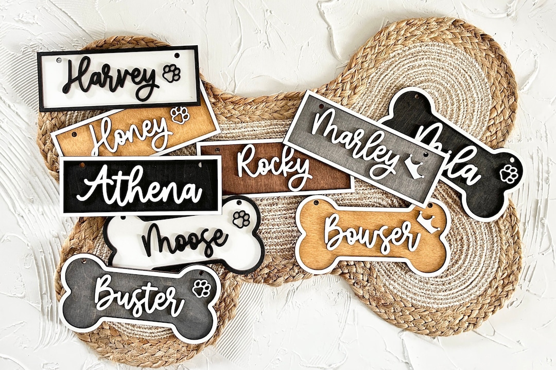 Personalized Crate Name Sign, Kennel Name Plate, Dog Crate Name Plate