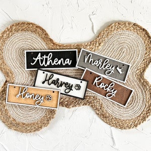 Personalized Dog Name Plate, Kennel Name Sign, Dog Crate Name Plaque ... - Dog Crate Name Plates