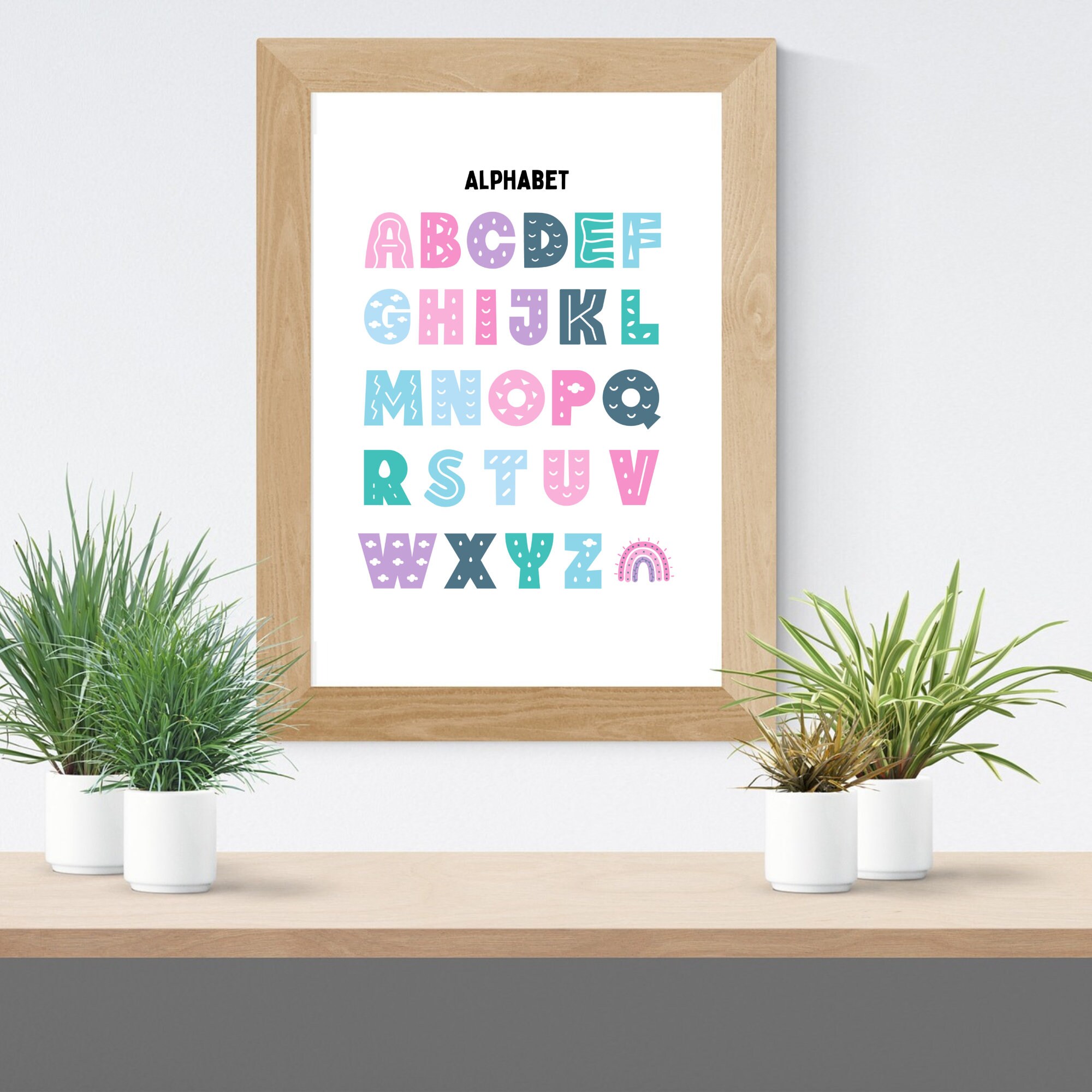 Educational Wall Prints Set of 6 | Classroom Wall Prints | Playroom ...