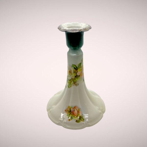 Vintage Porcelain Elegant Candlestick Holder