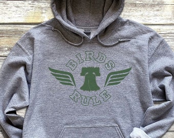 Philadelphia Unisex Hoodie, Birds Rule Hoodie, Birds Rule Crewneck, Philadelphia Hoodie for Women, Liberty Bell Hoodie, Philly Hoodie