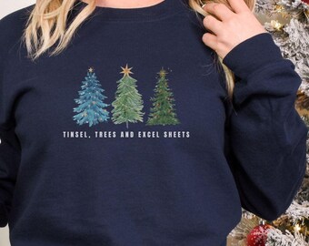 Ugly Excel Christmas Sweatshirt, Excel Christmas Sweater, Excel Gift for Co-Worker, Excel Lover Crewneck, Data Analyst Gift, Excel Sweater