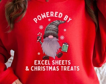 Ugly Excel Christmas Sweatshirt, Excel Christmas Sweater, Excel Gift for Co-Worker, Excel Lover Crewneck, Data Analyst Gift, Excel Sweater