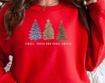 Ugly Excel Christmas Sweatshirt, Excel Christmas Sweater, Excel Gift for Co-Worker, Excel Lover Crewneck, Data Analyst Gift, Excel Sweater