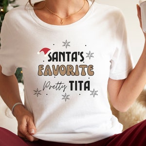 Filipina Shirt, Filipino Shirt, Filipino Novelty Tee, Pinay Gift, Philippines Gift, Maligayang Pasko, Santas Favorite Tita Shirt