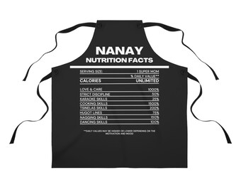 Informazioni nutrizionali grembiule per mamme filippine / Idea regalo divertente, regali Filippine, regalo filippina, grembiule Nanay, regalo mamma filippina