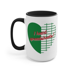 Excel Mug Funny, Spreadsheet Mug, Gift for Excel Lovers,  Data Analyst Mug, Funny Excel Coffee Mug, Gift for Accountant