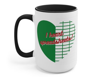 Excel Mug Funny, Spreadsheet Mug, Gift for Excel Lovers,  Data Analyst Mug, Funny Excel Coffee Mug, Gift for Accountant