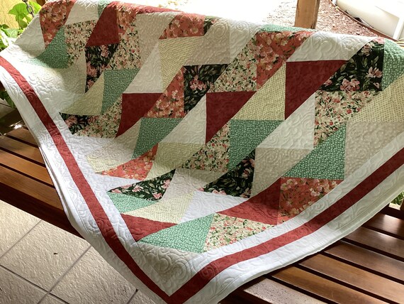 Handmade Quilt Handmade Queen Quilt Queen Quilt Throw Blanket