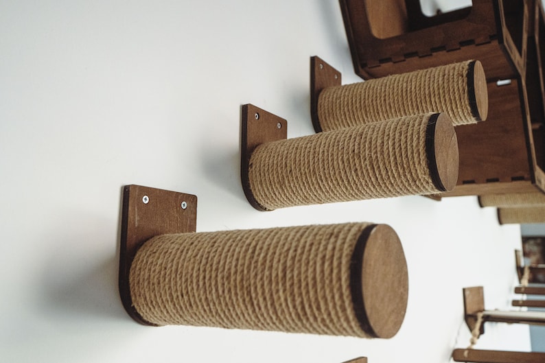 Wooden Cat Wall Furniture Set / Cat Wall Shelves / Cat Tree / Etsy