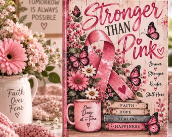 Breast Cancer Journal, Get Well Gift for Her, Chemo Care Package Gift, Breast Cancer Patient Gift, Cancer Survivor Journal