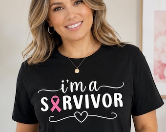 Breast Cancer Survivor Shirt, Cancer Recovery Gift, Cancer Gifts for Her, Breast Cancer Month, Pink Ribbon Shirt