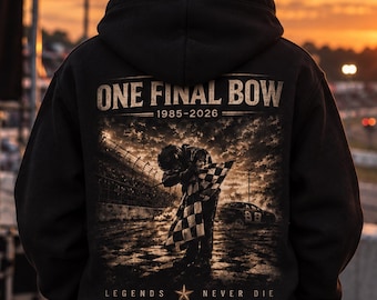 RIP Kyle Kids Hoodie, One Final Bow Checkered Flag Tribute Youth Size Pullover, Checkered Flag Number 8, Legends Never Die, Forever Rowdy