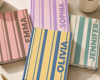 Custom Name Journal, Personalized Name Notebook, Personalized Writing Notebook, Custom Name Diary, Colorful Personalized Journal