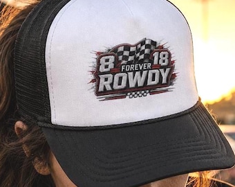 RIP Kyle Trucker Hat, Forever Rowdy Hat, Number 8 Racing Tribute Gift