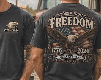 250th Anniversary Shirt, Comfort Colors Eagle Patriotic Shirt, USA Fourth of July Shirt, 1776-2026 USA 250 Years