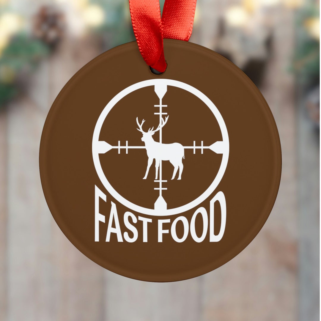 Hunting Ornament Fast Food Ornaments Deer Hunter Christmas Etsy