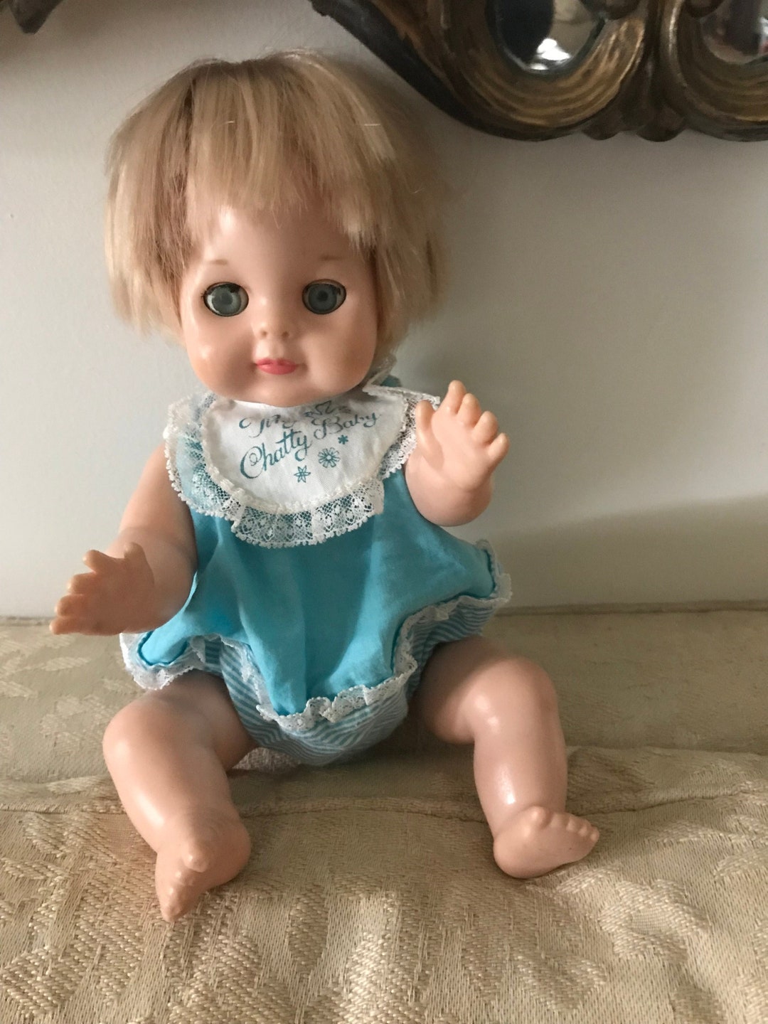 Vintage Vogue Baby Doll With Tiny Chatty Cathy Baby Clothing Etsy