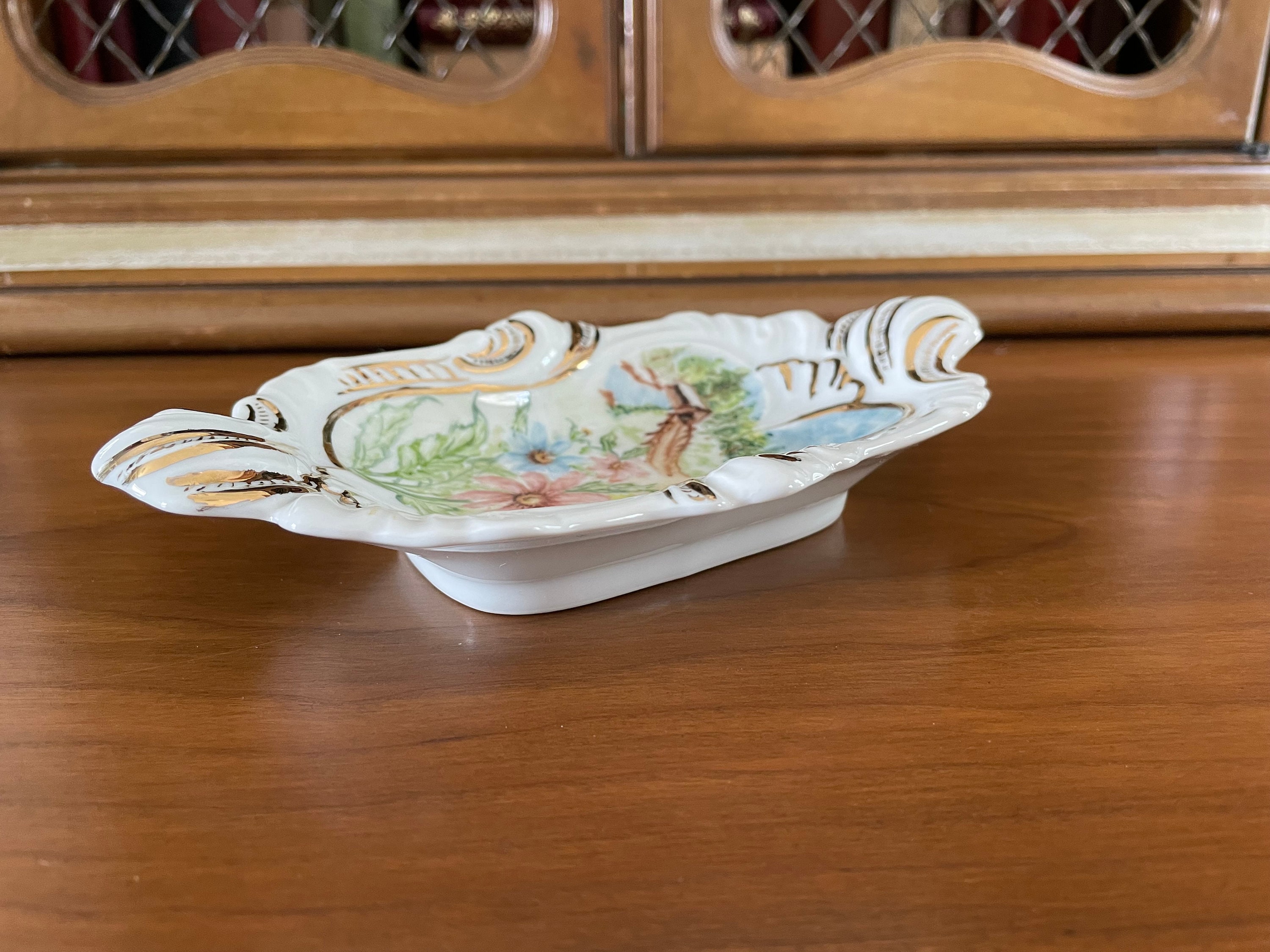 Vintage Porcelain Candy Dish Etsy