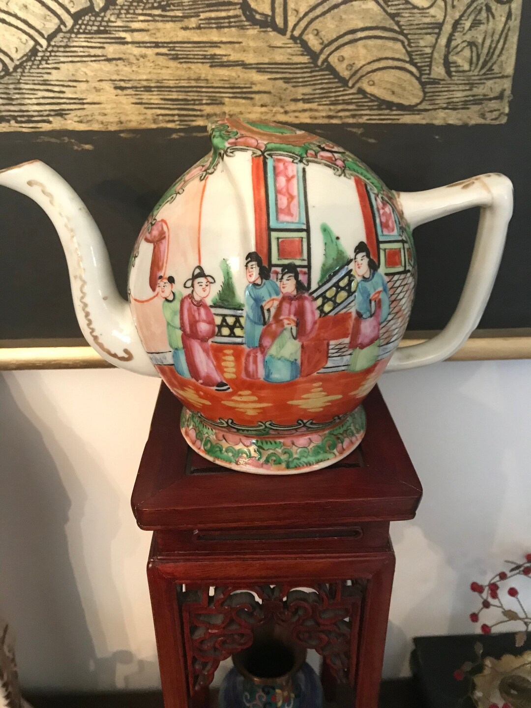 Antique Chinese Famille Rose Tea Wine Puzzle Teapot Etsy Il 1080xN.4790123422 Onwi