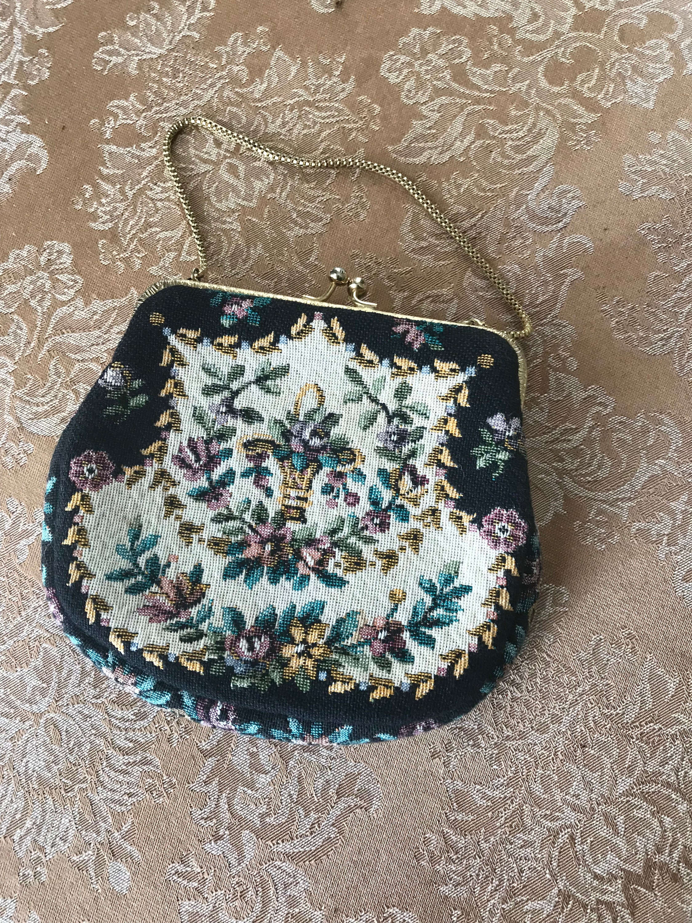 DIY Embroidery Bag Handcraft Needlework Cross Stitch Kit Hand Bag Purse  with Handle and Sling Chain Handbag Package Bag