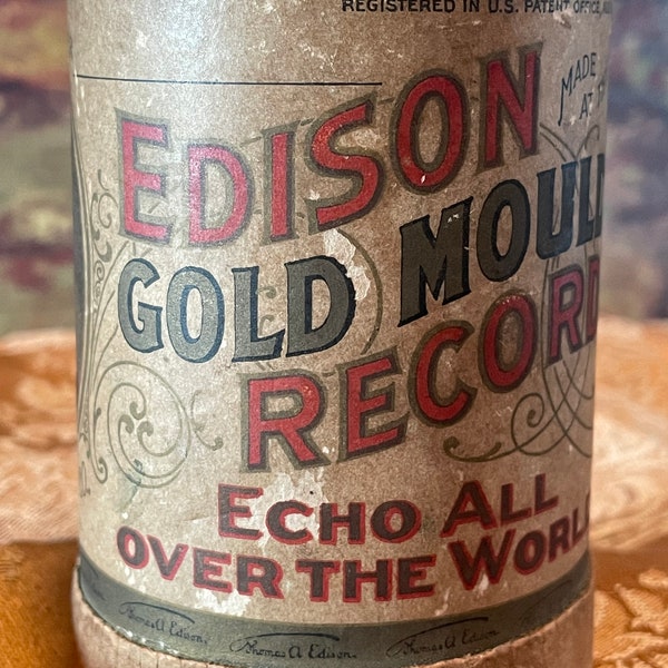 Antique Wax Cylinder Record Case (Thomas Edison 1920s)