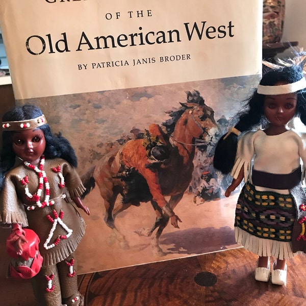 Antique Carlson Doll Company Native American Dolls set