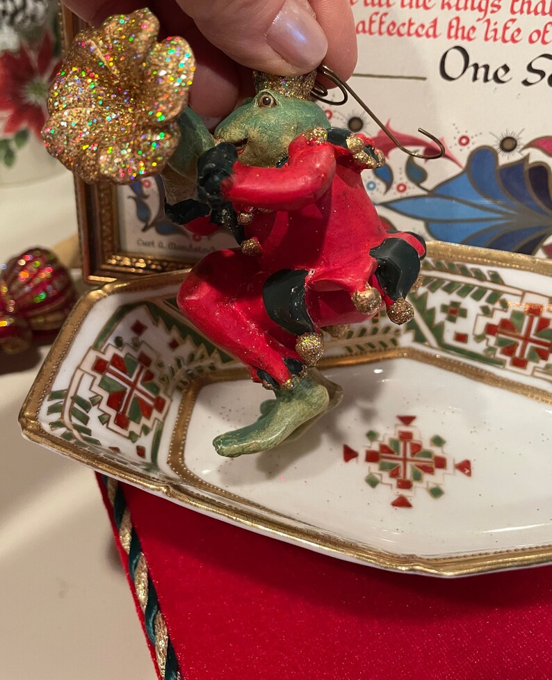 Vintage Frog Prince Ornament Etsy