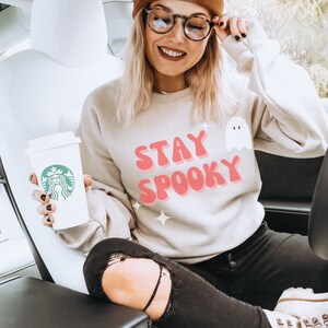 Stay Spooky Sweatshirt | Halloween Crewneck | Fun Halloween Shirt | Ghost Crewneck