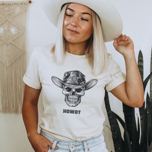 Skeleton Cowboy Shirt | Howdy Shirt | Spooky Cowboy T-Shirt