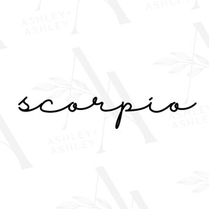 Scorpio Zodiac Sign SVG PNG, Water Sign, Zodiac Signs, Scorpio svg, Digital Download, Cricut, SVG
