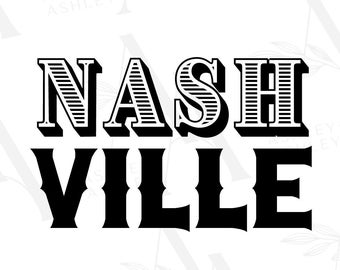 Nashville SVG PNG, Tennessee, Southern svg, Country svg, Music City, Digital Download, Cricut, SVG