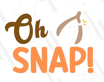 Oh Snap SVG, Oh Snap PNG, Acción de Gracias SVG, Acción de Gracias PNG, Acción de Gracias SVG divertido, Wishbone SVG, Wishbone PNG, Cricut, Silueta, SVG