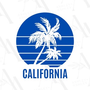 Californie SVG PNG, Palm Trees svg, Golden State, Golden Coast, Cali Vibes, Téléchargement numérique, Cricut, SVG