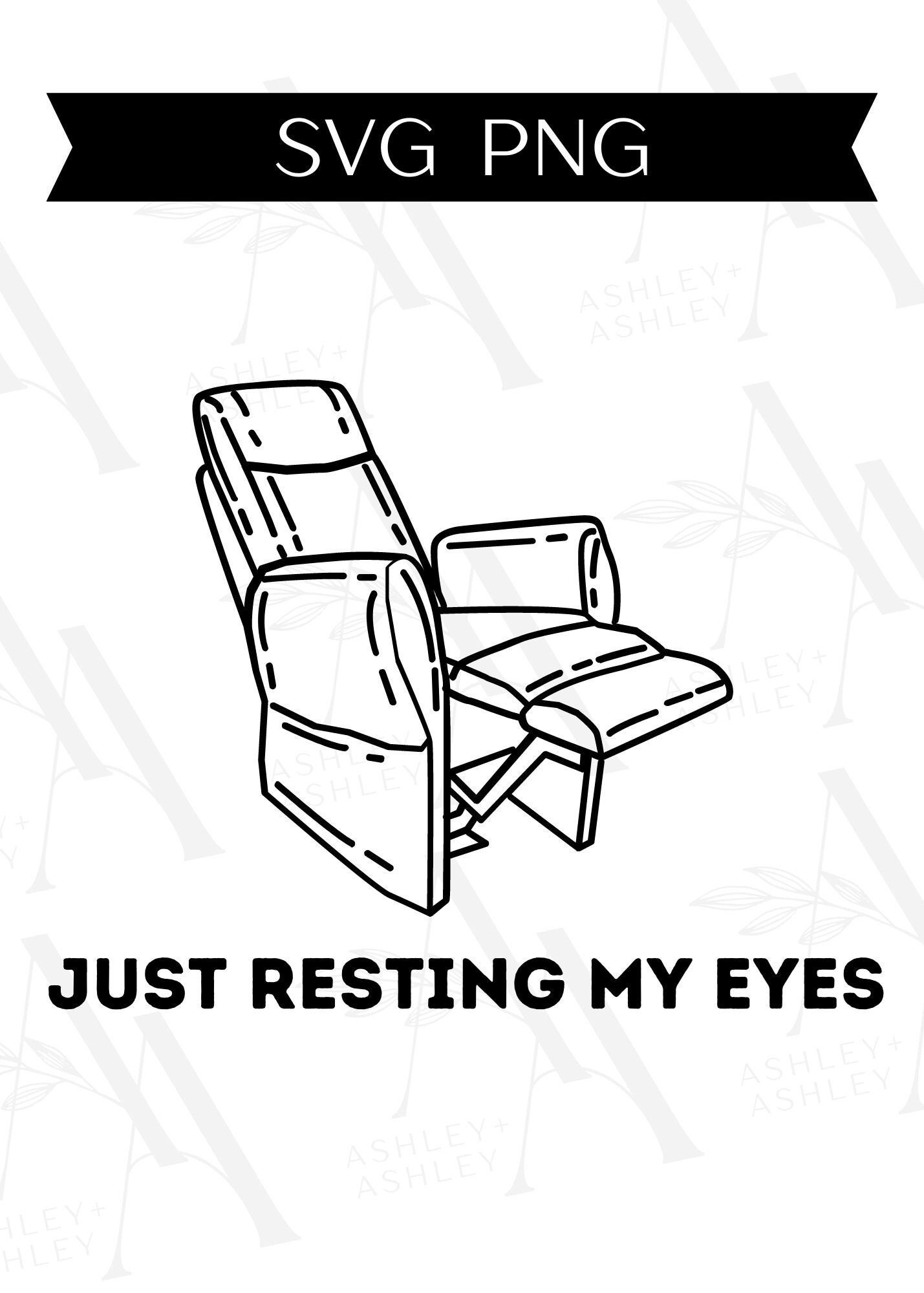 Just Resting My Eyes SVG PNG, Recliner Svg, Funny Dad Svg, Dad Joke