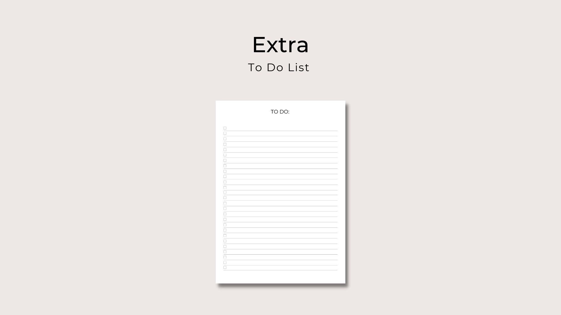 Blank Monthly Calendar Printable Landscape, Minimalist Calendar ...