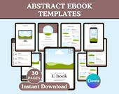 Minimalist Ebook Template, Abstract Canva Ebook Template, Digital Guide Template, Editable Coaching Ebook, Instant Download