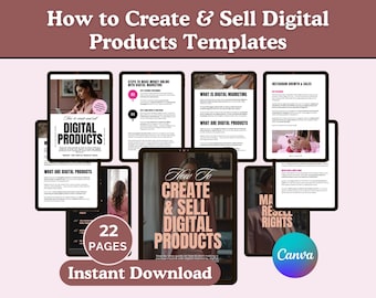 Digital Product Idea, Create and Sell Digital Product, Editable Template, Create Your Own Business, Instant Download