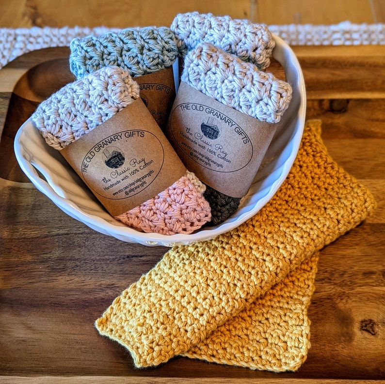 OldGranaryGifts Crocheted Dishcloth