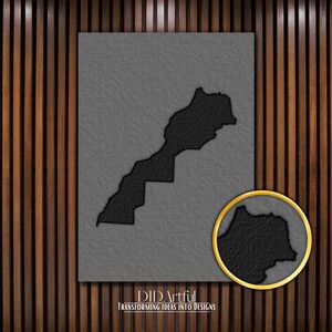 Morocco Map, Travel Gift ,Home Decor, Nursery, Office Decor, wall art Gift, Textured Art Print, Morocco Country Map, Morocco Wall Art