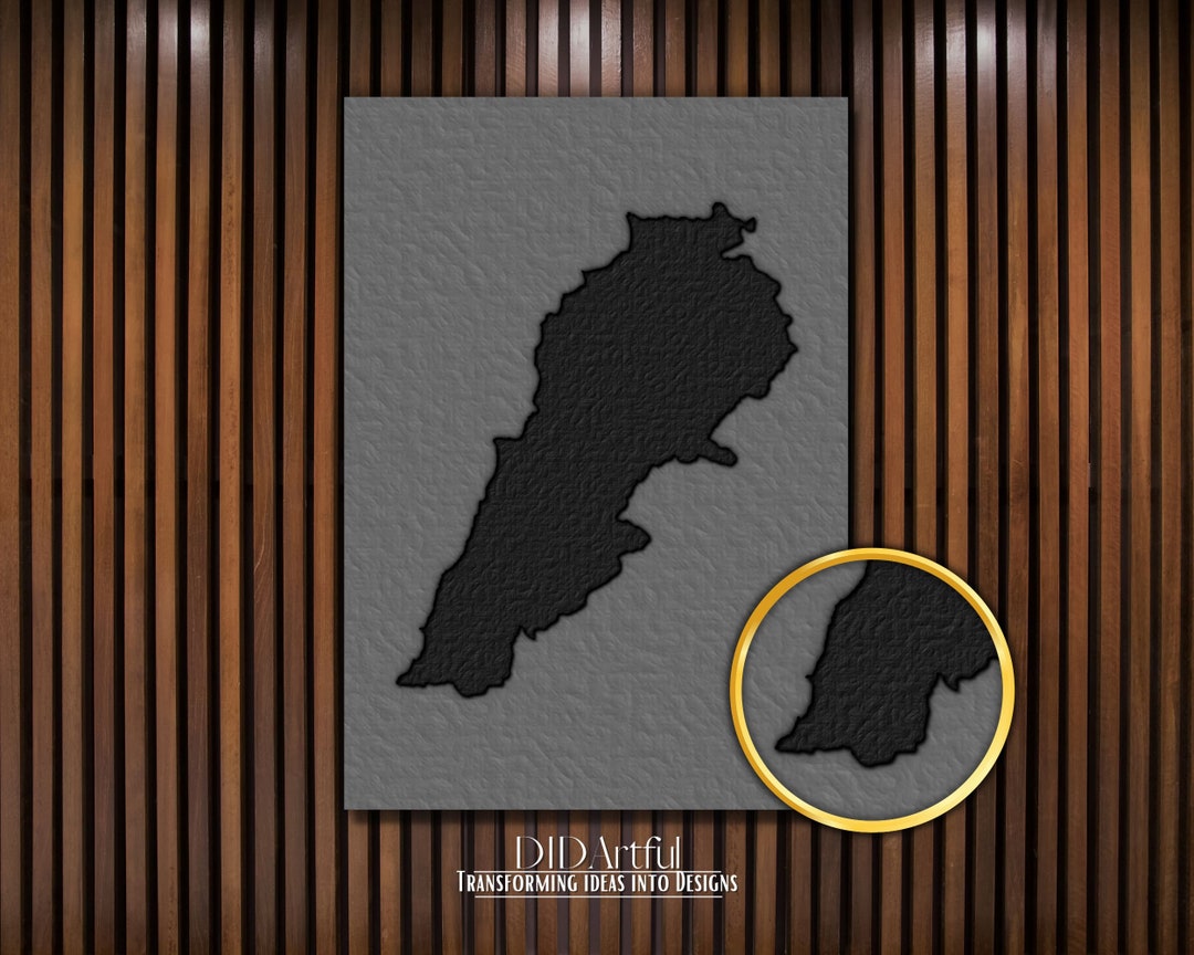 Lebanon Map, Textured Art Print, Wall Art Gift, Lebanon Country Map, Lebanon Wall Art, Home