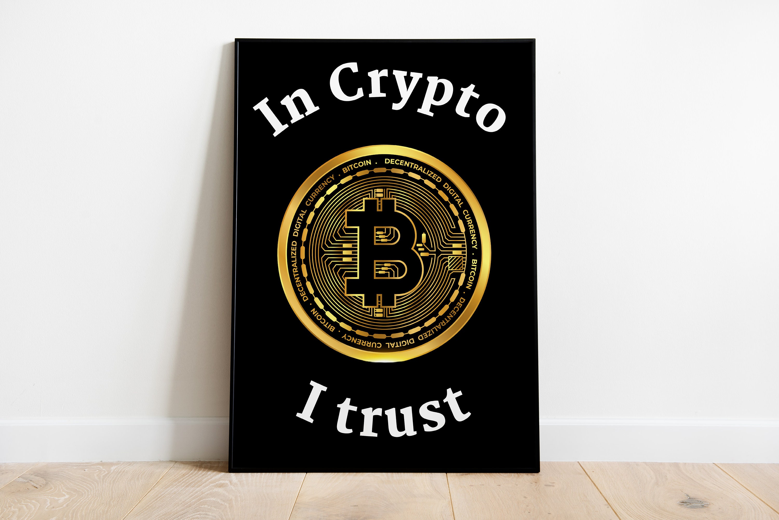 Cryptocurrency muurschildering - Etsy Nederland