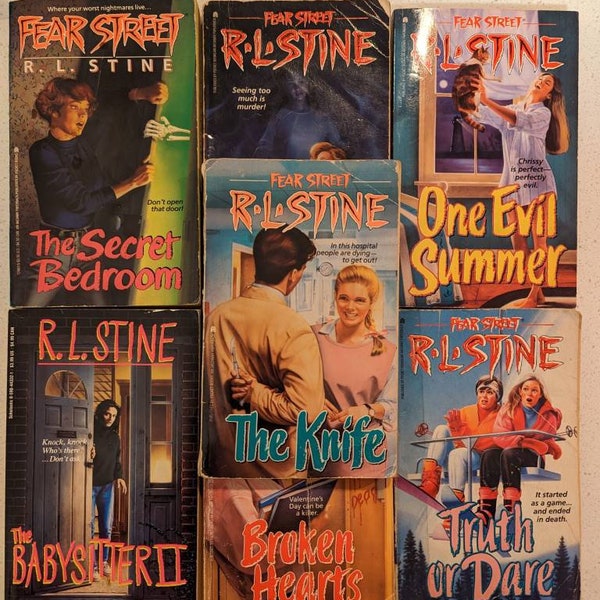 Vintage R.L Fear Street Books 7 Book Lot