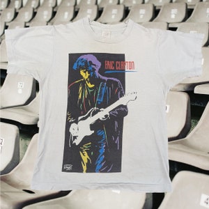 ERIC CLAPTON JOURNEYMAN TOUR 1990 Tシャツ L 1990 Eric Clapton Journeyman Concert T-shirt - Etsy