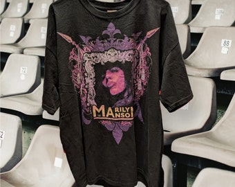 Y2K Marilyn Manson Graphic T-Shirt Size:XL