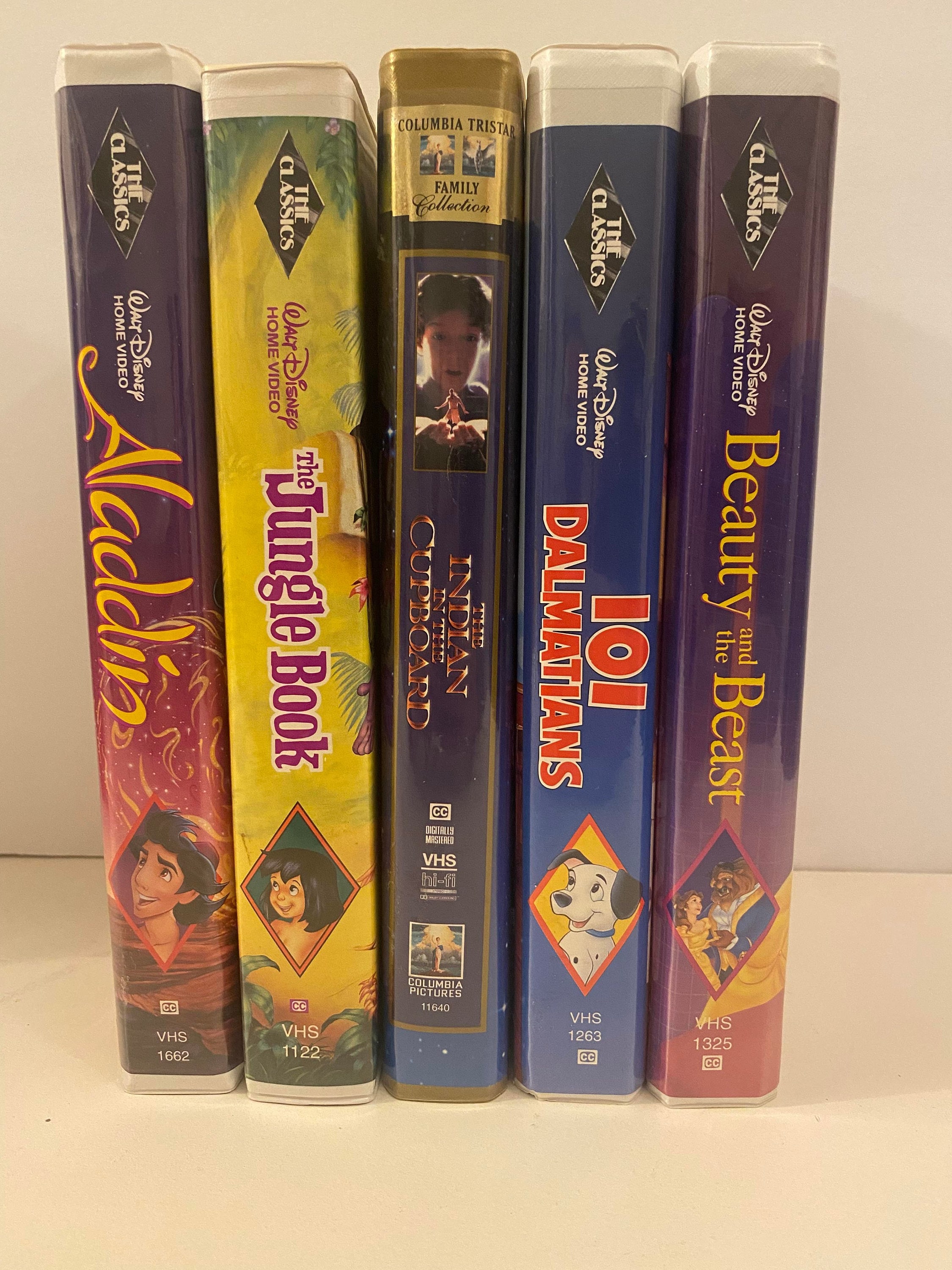 Vintage Kids VHS Tapes. Indian in the Cupboard, Beauty and the Beast ...